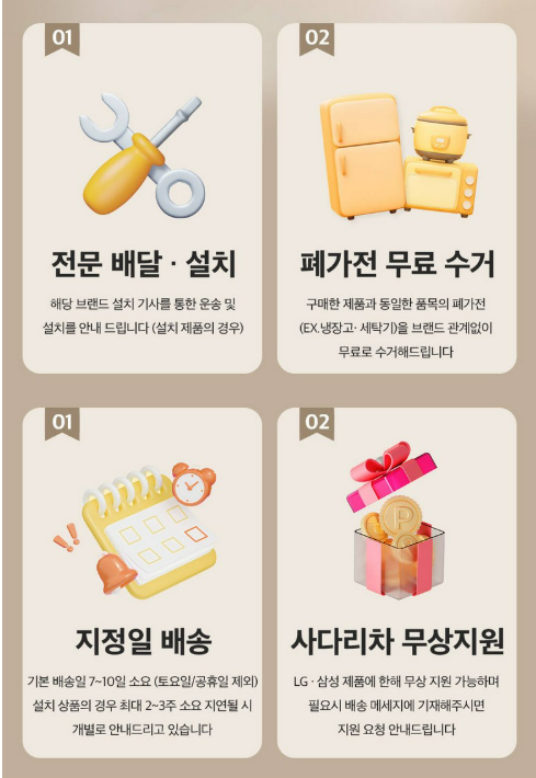 LG전자 121L 2도어 미니 일반 냉장고 B124W14 이미지 3
